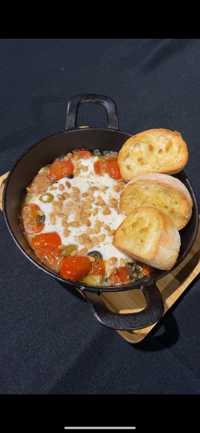 Burrata grillée